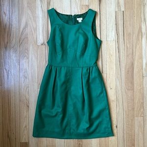 J. Crew Green Sleeveless Dress